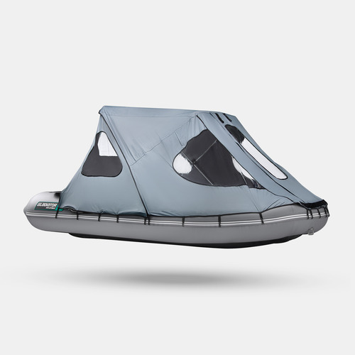 Тент ходовой с каркасом для лодок Gladiator C370AL и D370AL серый