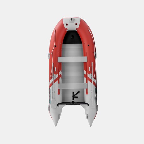 Надувная лодка GLADIATOR C400AL красно-белый