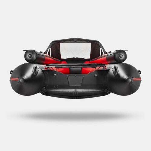 Надувная лодка GLADIATOR E420X PRO красно-черный