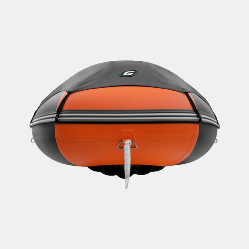 Надувная лодка GLADIATOR E420PRO оранжево-темносерый