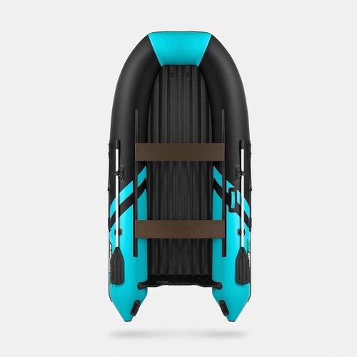 Надувная лодка GLADIATOR E330S черно-бирюзовый