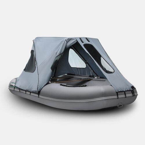 Тент ходовой с каркасом для лодок Gladiator D470AL серый