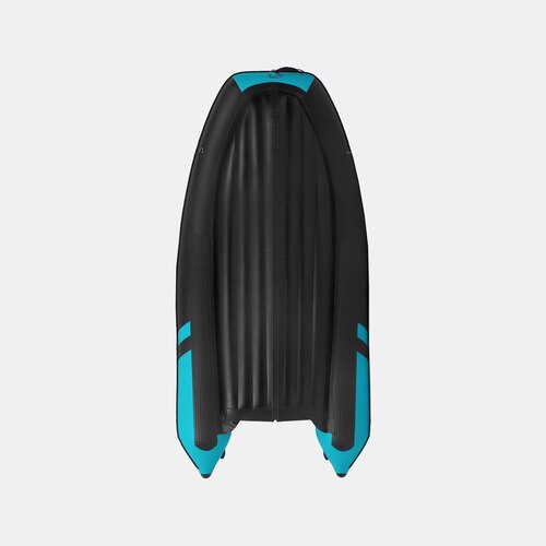 Надувная лодка GLADIATOR E350PRO черно-бирюзовый